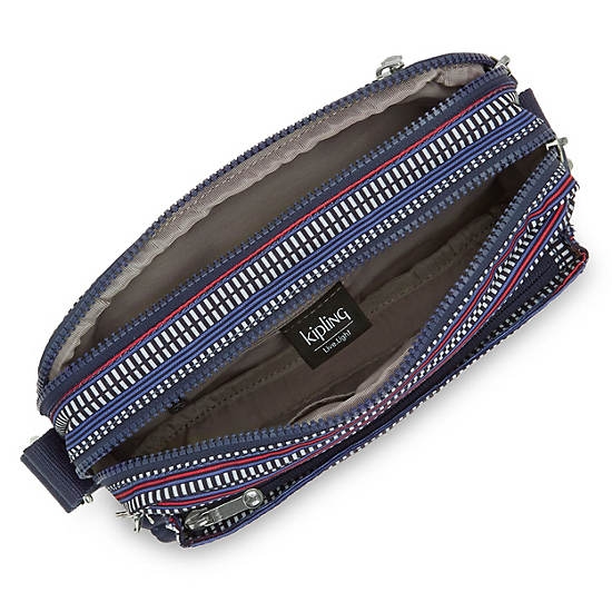 Bolsos Cruzados Kipling Abanu Medium Printed Azules | MX 1022HA